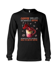 Coffee spelled backward Long Sleeve Tee tile