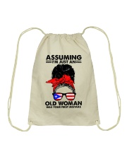 Assuming I'm Just An Old Woman Drawstring Bag tile
