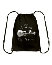 Hello Darkness Drawstring Bag tile