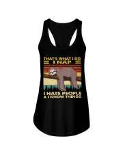 What I Do Ladies Flowy Tank tile