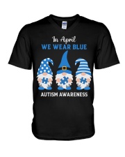 In April We Wear Blue V-Neck T-Shirt tile