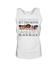 I am black Unisex Tank tile