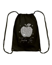 Teacher Life Pattern Print Drawstring Bag tile