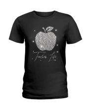 Teacher Life Pattern Print Ladies T-Shirt tile