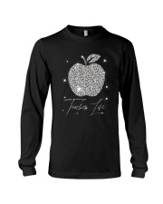 Teacher Life Pattern Print Long Sleeve Tee tile