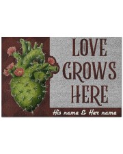 Love Grows Here Doormat 22.5" x 15" front
