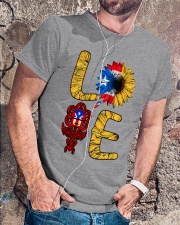 Love Sunflower Flag Classic T-Shirt lifestyle-mens-crewneck-front-4