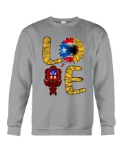 Love Sunflower Flag Crewneck Sweatshirt tile