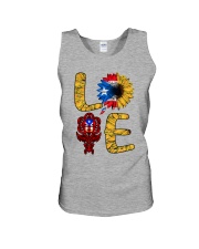 Love Sunflower Flag Unisex Tank tile