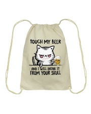 Touch my Beer Drawstring Bag tile