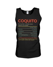 Coquito Funny Facts Retro Unisex Tank tile