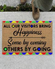 All Our Visitors coir pattern print Doormat 22.5" x 15" aos-doormat-22-5x15-lifestyle-front-01