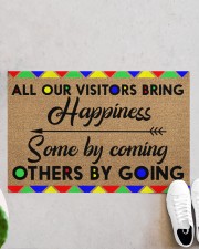 All Our Visitors coir pattern print Doormat 22.5" x 15" aos-doormat-22-5x15-lifestyle-front-06