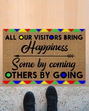 All Our Visitors coir pattern print Doormat 22.5" x 15" aos-doormat-22-5x15-lifestyle-front-10