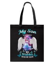 My son is my angel Tote Bag tile