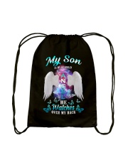 My son is my angel Drawstring Bag tile
