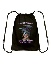 Touch My Coffee Drawstring Bag tile