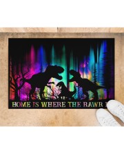 Home is Where The Rawr Is Doormat 22.5" x 15" aos-doormat-22-5x15-lifestyle-front-05