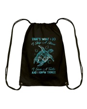 That's What I Do Drawstring Bag tile