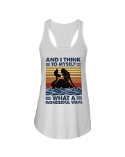 And I Think To Myself Ladies Flowy Tank tile