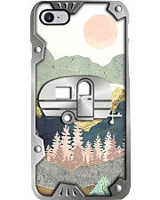 Camping Metal Pattern Print Phone Case i-phone-8-case