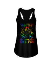 Your Attitude May Hurt Me Ladies Flowy Tank tile