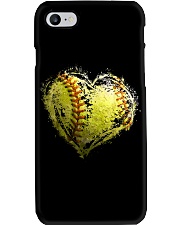 Softball Heart Valentine Phone Case tile