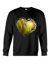 Softball Heart Valentine Crewneck Sweatshirt tile