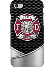 I Love My Firefighters Metal Pattern Print Phone Case i-phone-8-case