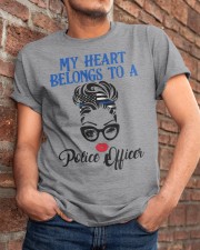 My Heart Belongs To A Police Officer Classic T-Shirt apparel-classic-tshirt-lifestyle-26