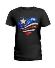 Puerto Rican Heart Ladies T-Shirt tile