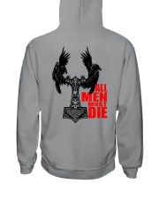 ALL MEN MUST DIE - VIKING RAVEN TEE Hooded Sweatshirt back