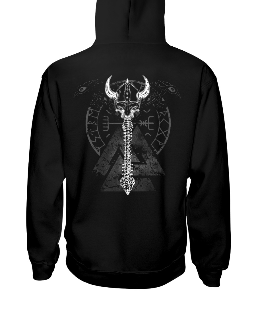 VIKING BACKBONE - SKULL Hooded Sweatshirt