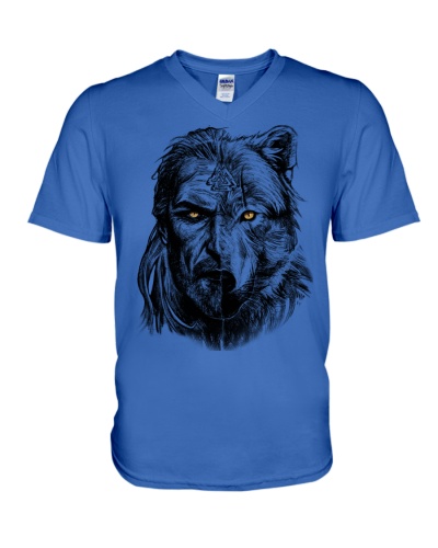 Viking Shirts - Warrior Wolf Valknut 