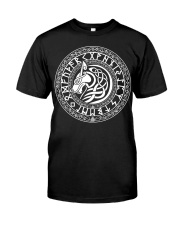 Viking Shirt - Viking Fenrir Wolf And Rune Classic T-Shirt front