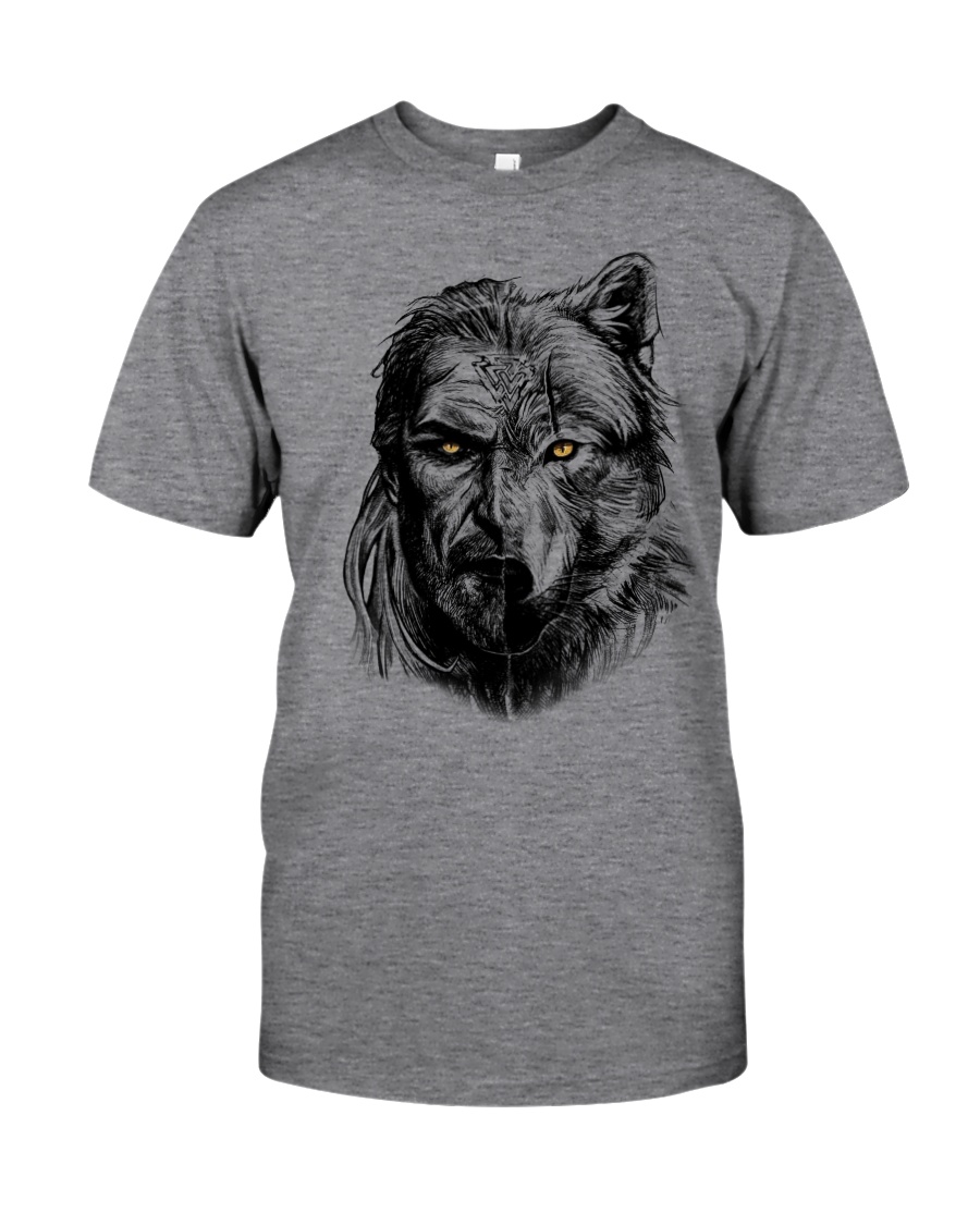 Warrior and Wolf - Viking Shirt Classic T-Shirt