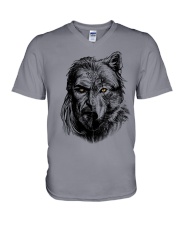 Warrior and Wolf - Viking Shirt V-Neck T-Shirt thumbnail