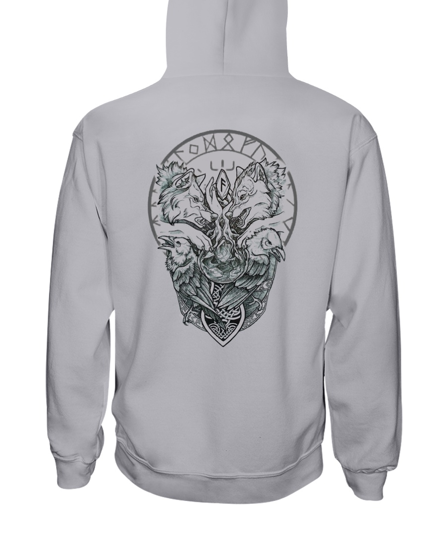 WOLF AND RAVEN VIKING Hooded Sweatshirt