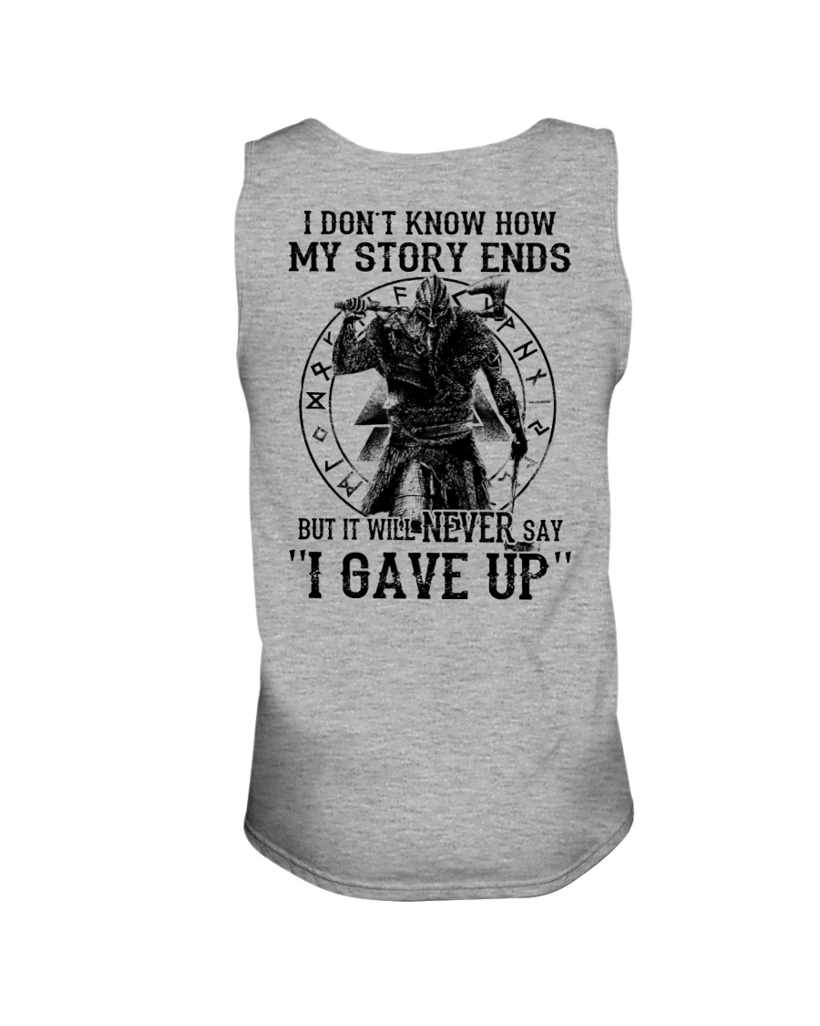 NERVER SAY I GAVE UP - VIKING SHIRT Unisex Tank