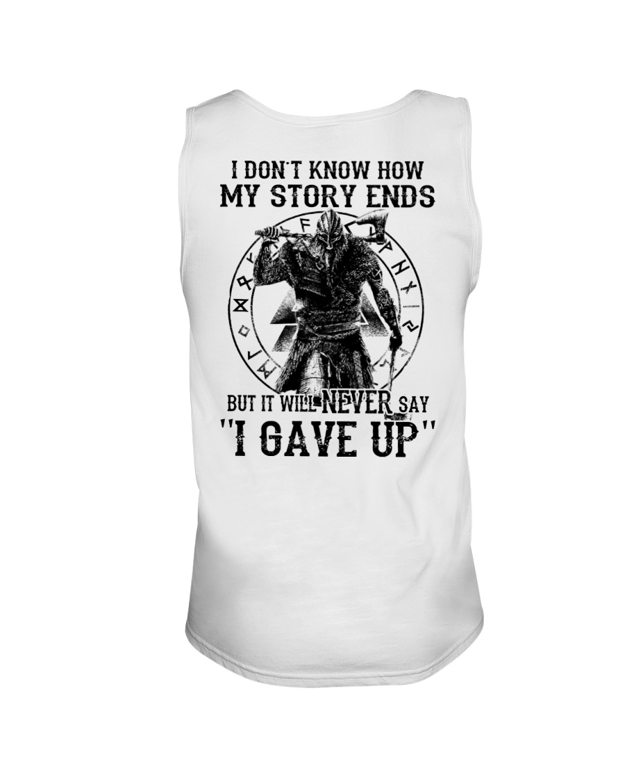 NERVER SAY I GAVE UP - VIKING SHIRT Unisex Tank