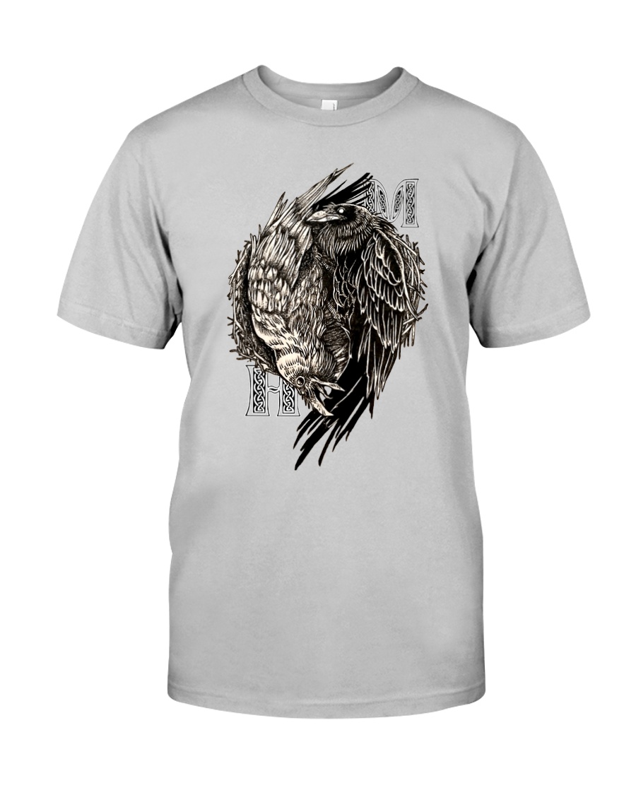 Odin's Ravens Huginn and Muninn Classic T-Shirt