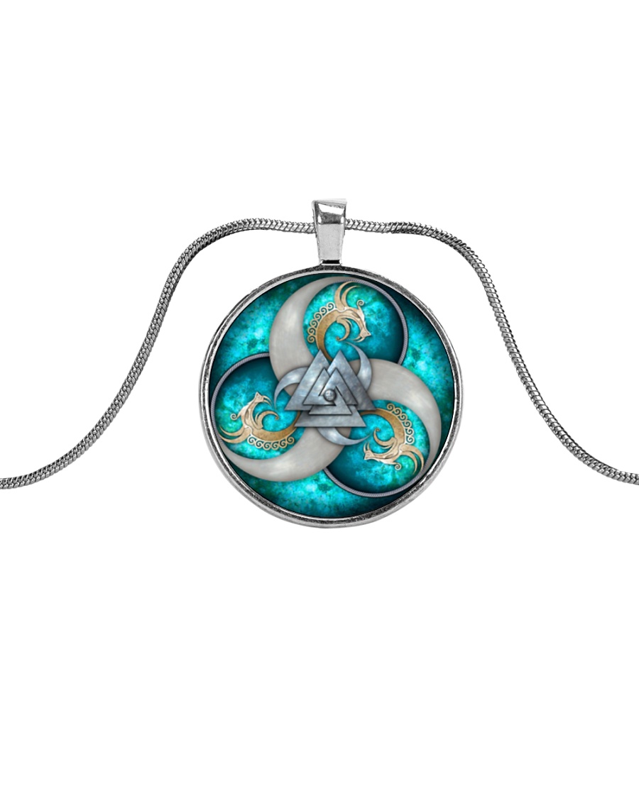 VIKING ZON Metallic Circle Necklace