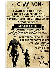 TO MY SON - VIKING SHIRTS 24x36 Poster front