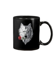 WOLF MANDALA ROSE CANIS LUPUS T SHIRT DESIGN Mug thumbnail