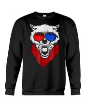WOLF LED SOUND ACTIVATED GLOW LIGHT UP T SHIRT Crewneck Sweatshirt thumbnail
