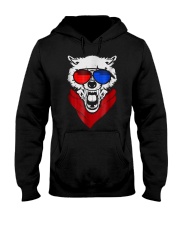 WOLF LED SOUND ACTIVATED GLOW LIGHT UP T SHIRT Hooded Sweatshirt thumbnail