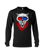 WOLF LED SOUND ACTIVATED GLOW LIGHT UP T SHIRT Long Sleeve Tee thumbnail