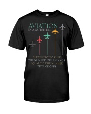 FUNNY PILOT AVIATION IN A NUTSHELL GIFT Premium Fit Mens Tee thumbnail