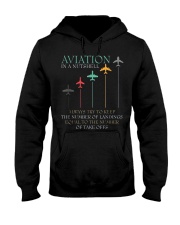 FUNNY PILOT AVIATION IN A NUTSHELL GIFT Hooded Sweatshirt thumbnail
