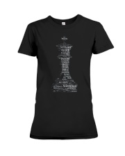 WORD CLOUD CHESS KING TSHIRT Premium Fit Ladies Tee thumbnail